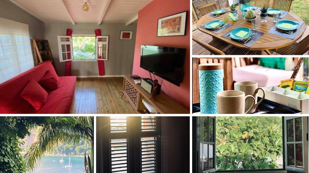 Habitation Baliache - Maison créole avec jardin privatif, plage à 200m Deshaies Exterior foto